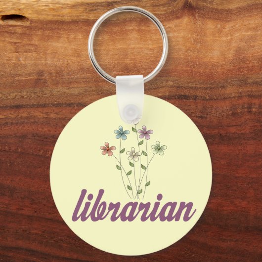 Fun Librarian Sleutelhanger (Voorkant)