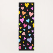 Fun, liefdevol, kleurrijk Hearts Pattern Yoga Mat (Achterkant)