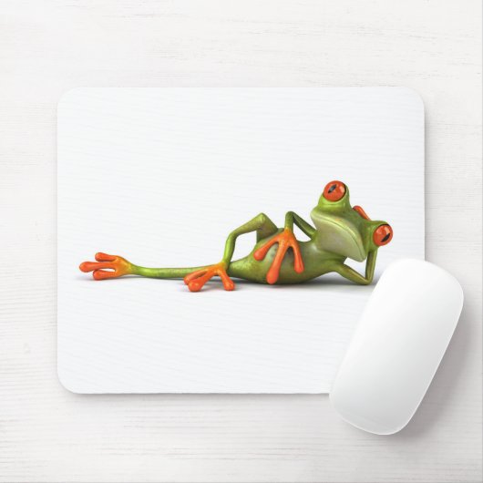 Fun liegende kikker! muismat (Met muis)