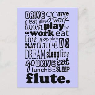 Fun Life for the Flute Player Briefkaart
