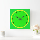 Fun Limoen en Lemon Wall Clock Vierkante Klok (Huis)