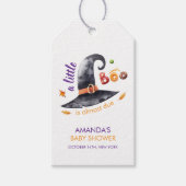 Fun Little Boo Witch Hat Fall Baby Shower Cadeaulabel (Voorkant)