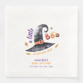 Fun Little Boo Witch Hat Fall Baby Shower Servet (Voorkant)