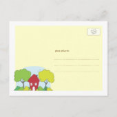 Fun Little House Nieuw Adres Briefkaart (Achterkant)