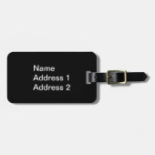 Fun Little Musical Elf op Piano Keys Muzieknoten Bagagelabel (Voorkant horizontaal)