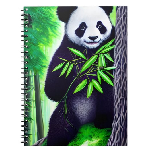 Fun Little Panda Beer Notitieboek (Voorkant)
