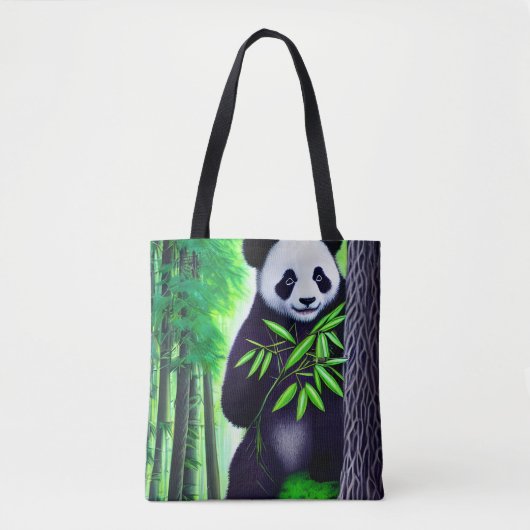 Fun Little Panda Beer Tote Bag (Voorkant)