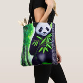 Fun Little Panda Beer Tote Bag (Dichtbij)