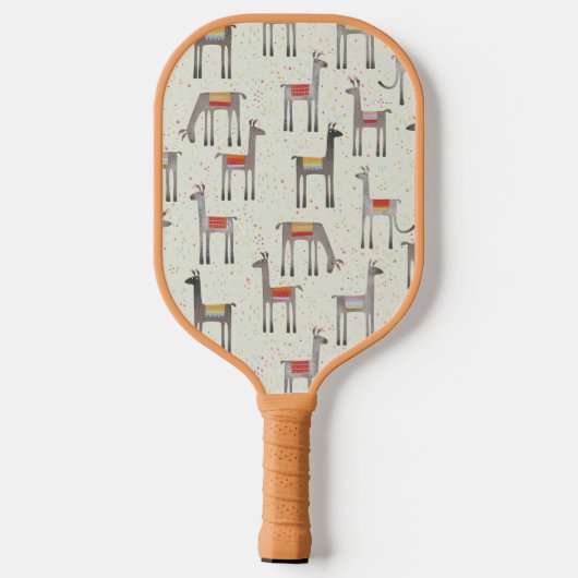 Fun Llama Alpaca Pickleball Paddle (Achterkant)