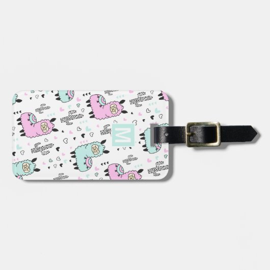 Fun Llama Kinder Reizen Bagagelabel (Voorkant horizontaal)