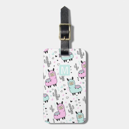 Fun Llama Kinder Reizen Bagagelabel (Voorkant verticaal)