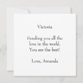 Fun Llamas Kissing Hartelijk dank Bedankkaart (Achterkant)