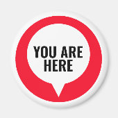 Fun Locatie U bent hier Design Magneet (Voorkant)