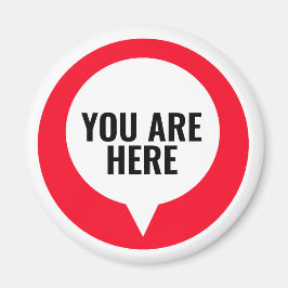 Fun Locatie U bent hier Design Magneet