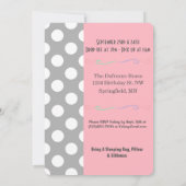 Fun "LOL" Girl Slumber Party Birthday Kaart (Achterkant)