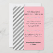 Fun "LOL" Girl Slumber Party Birthday Kaart (Achterkant)