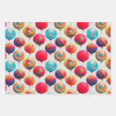 Fun Lollipops en Alles Snoep Lane Inpakpapier Vel (Voorkant 3)