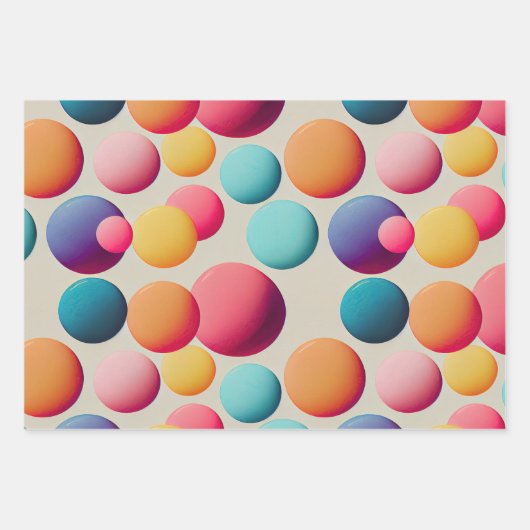 Fun Lollipops en Alles Snoep Lane Inpakpapier Vel (Voorkant 2)