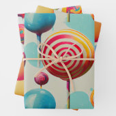 Fun Lollipops en Alles Snoep Lane Inpakpapier Vel (In situ)