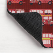 Fun London Double Decker Bus Cartoon Pattern Muismat (Hoek)