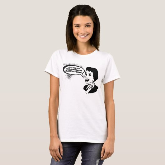 Fun -look Chiropractic Ad Personalized T-shirt (Voorkant volledig)