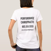 Fun -look Chiropractic Ad Personalized T-shirt (Achterkant)