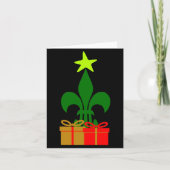Fun Louisiana Christmas Tree Cajun New Orleans  Kaart (Voorkant)