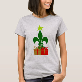 Fun Louisiana kerstboom Cajun New Orleans T-shirt