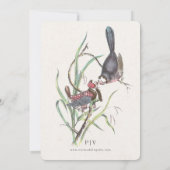 Fun Love Birds Wedding Kaart (Achterkant)