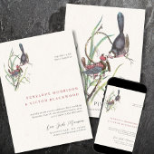 Fun Love Birds Wedding Kaart