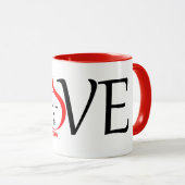 Fun Love designpersonage met xoxo Mok (Voorkant rechts)