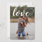 Fun Love Heart Foto Happy Valentijnsdag Feestdagenkaart (Voorkant)