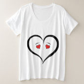 Fun Love Heart Tshirt (Design voorkant)