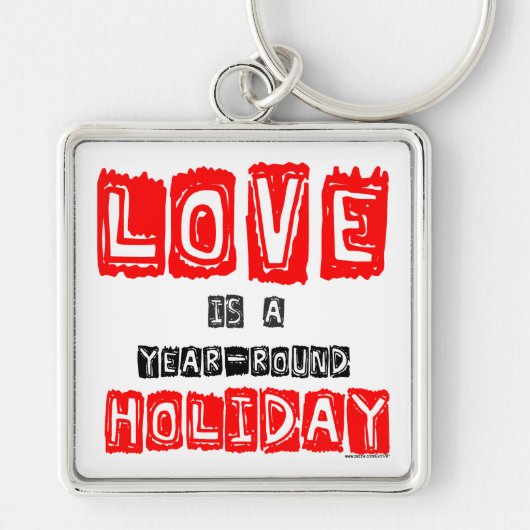 Fun Love is een Jaar-Ronde Vakdag Sleutelhanger (Voorkant)