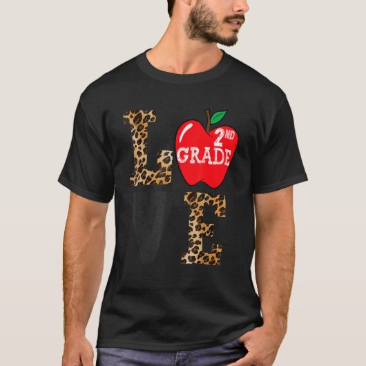 Fun Love Second Grade Squad First Day Of School Ki T-shirt (Voorkant)