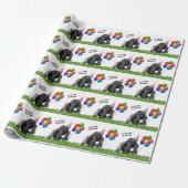 Fun Loving Birthday Gorilla - Verpakking Papier Ro (Uitgerold)