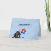 Fun Loving Gorilla Verjaardag Kaart (Achterkant)