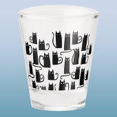 Fun Lucky Black Cat Shot Glas