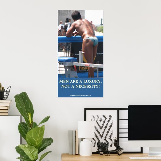 Fun Luxury Mannen Poster! Poster (Thuiskantoor)