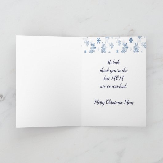 Fun Ma Merry Kerstbeste mama van ons Kinder Kaart (Binnen)