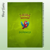 Fun Macaw Unique Parrot Whimsical Cartoon Bird 🦜 Notitieboek