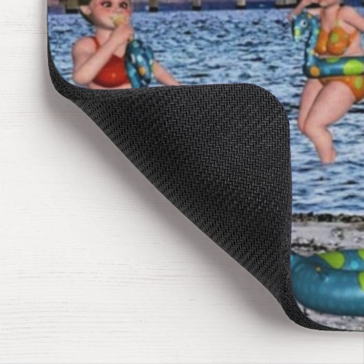 Fun Mackinaw City Bridge Mousepad Muismat (Hoek)