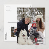 Fun Magazine Hoesje Stijlvolle kerstfoto Feestdagenkaart (Voorkant / Achterkant)