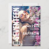 Fun Magazine Hoesje | Verjaardagsfeestje Kaart (Voorkant)