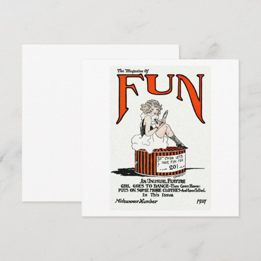 Fun Magazine Save The Date (Voorkant / Achterkant)