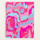 Fun Magenta Abstract Planner (Voorkant)