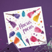 Fun Magic Color Broomstick Witch Waterverf Script Servet