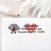 Fun Maltese Dog Return Address Label (Insitu)