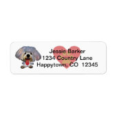 Fun Maltese Dog Return Address Label (Voorkant)