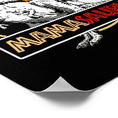 Fun Mamasaurus T rex Dinosaur T-shirt Mama Saurus Poster (Hoek)